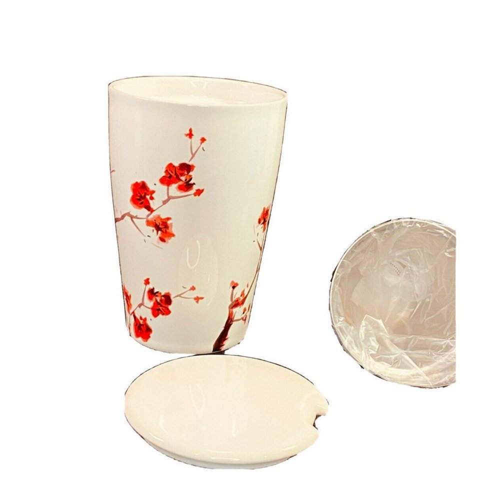 Tea Forte Kati Cherry Blossom Steeping Cup With Infuser & Lid NIB